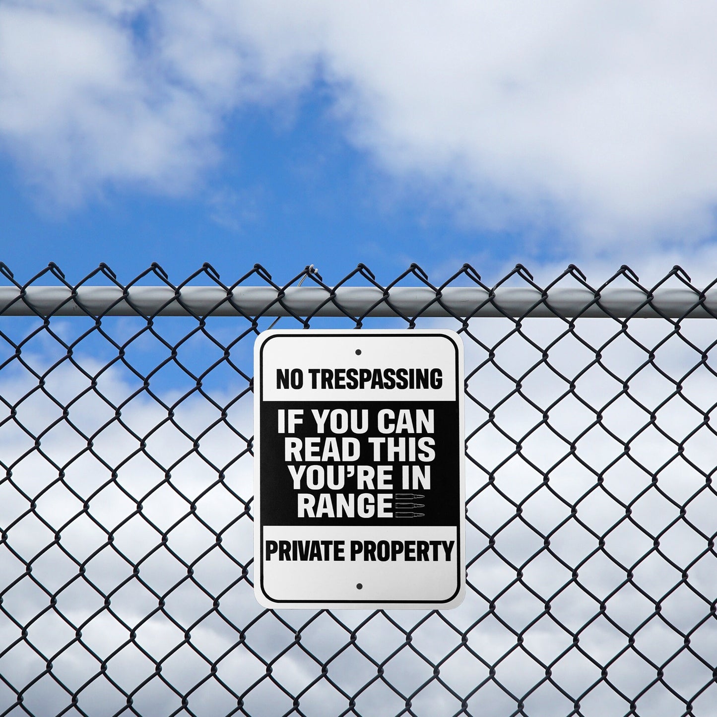No Trespassing Metal Sign: Sarcastic Humor, Garage Bar Decor