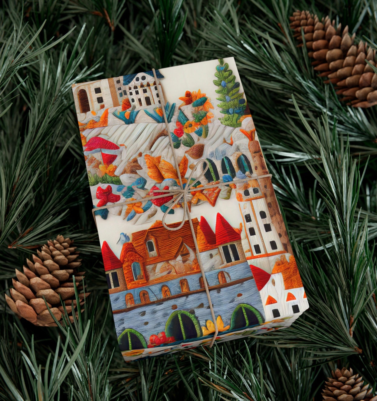 Medieval Castle Wrapping Paper – Luxury Gift Wrap for Historical, Renaissance, and Period-Themed Gifts