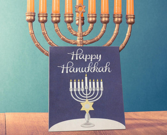 Happy Hanukkah Sign: Festive Holiday Decor