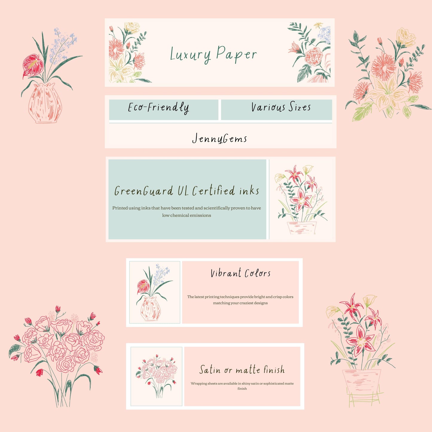 Samoyed Dog Gift Wrap Papers, Luxurious but Cute and Playful, Perfect for Dog Lovers, Birthdays, Holidays, Baby Showers, and Special Gifts