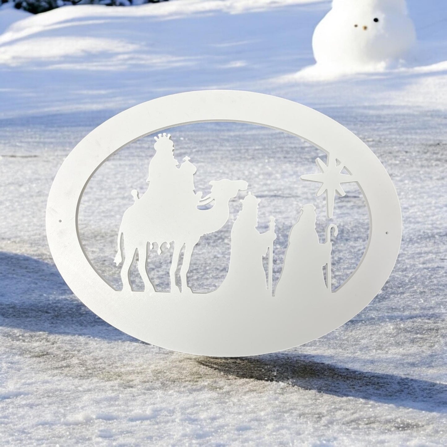 Three Kings Christmas Decoration: PVC Indoor Outdoor Wisemen Display