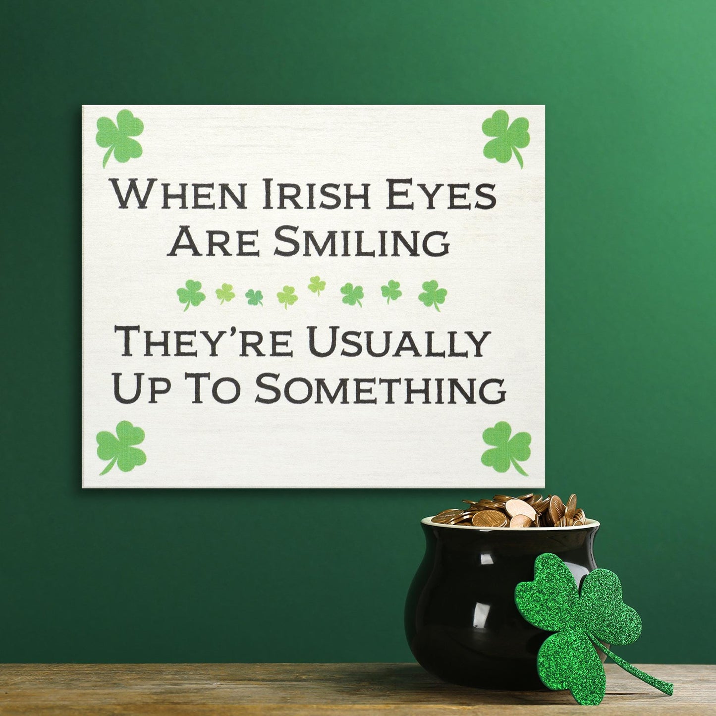 St Patrick's Day Wooden Sign: Funny Irish Decor