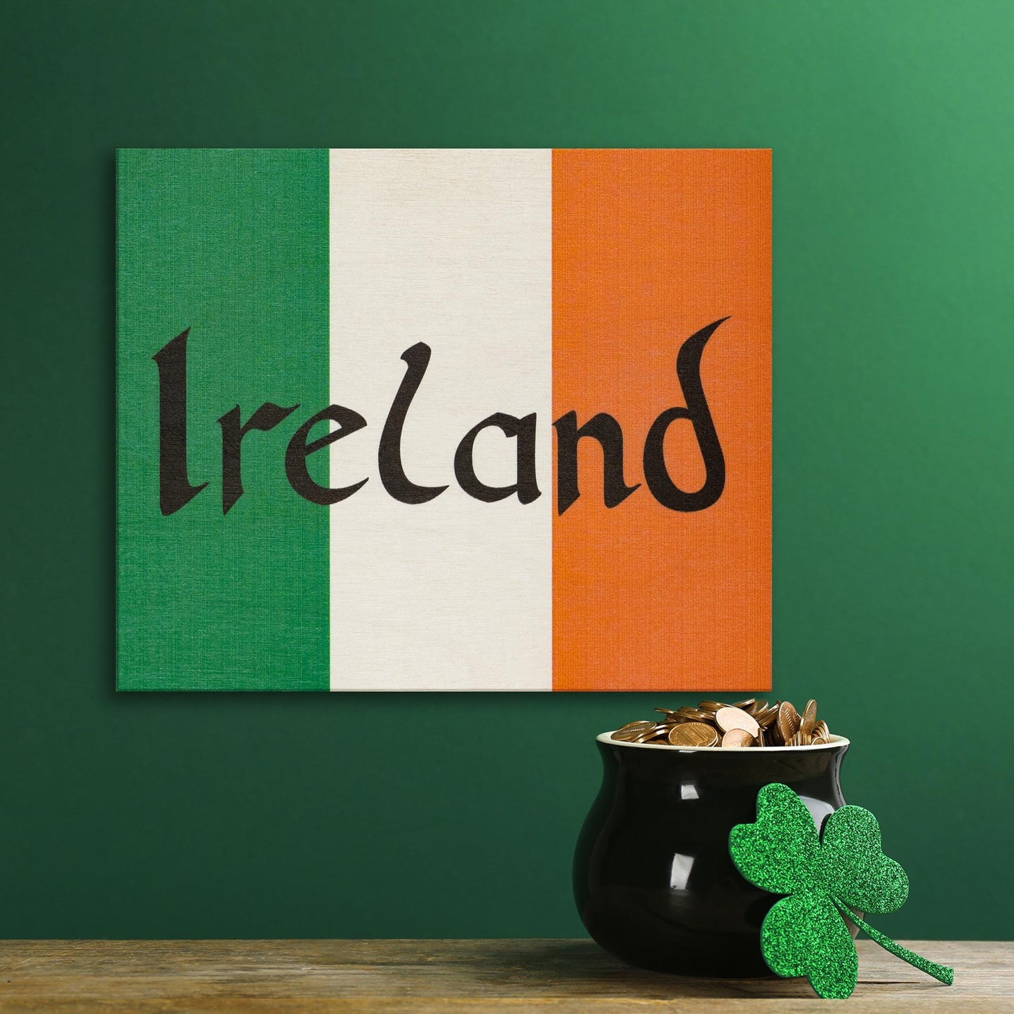 Ireland Flag Sign: St Patrick's Day Irish Decor
