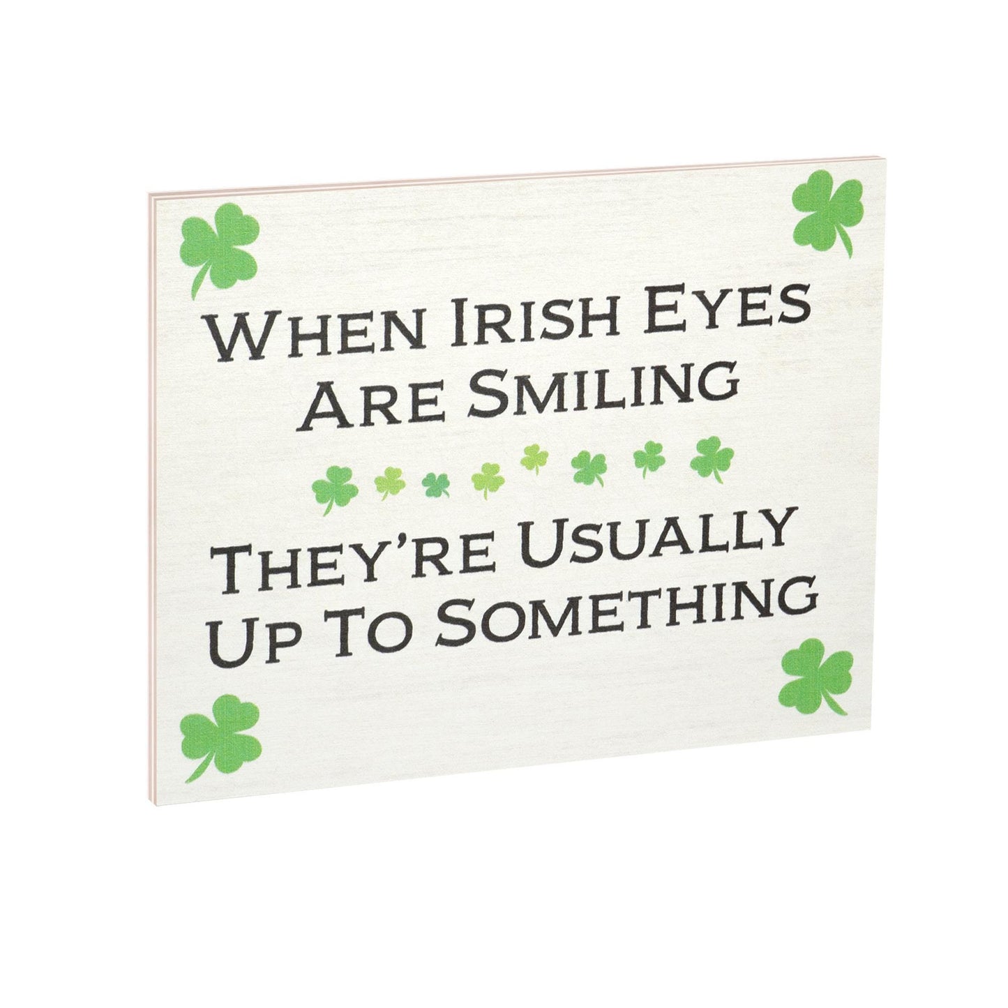 St Patrick's Day Wooden Sign: Funny Irish Decor