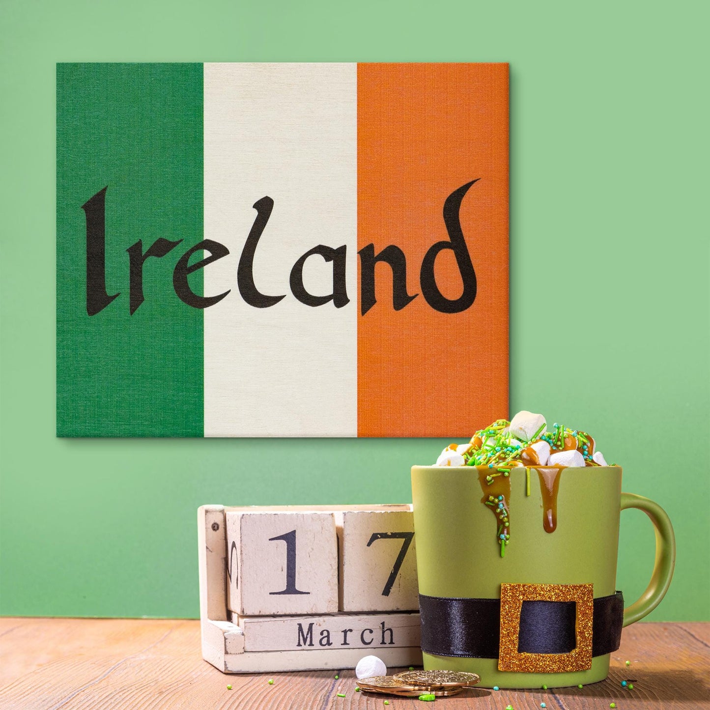 Ireland Flag Sign: St Patrick's Day Irish Decor