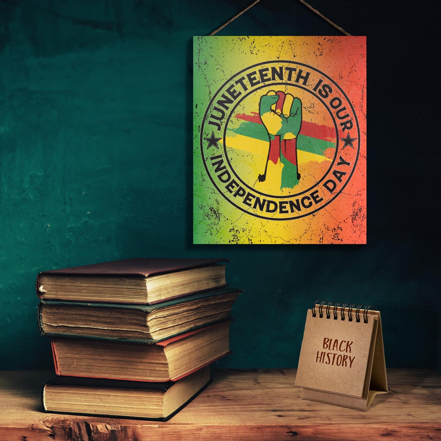 Juneteenth Is Our Independence Day Sign: African American Freedom Day Decor