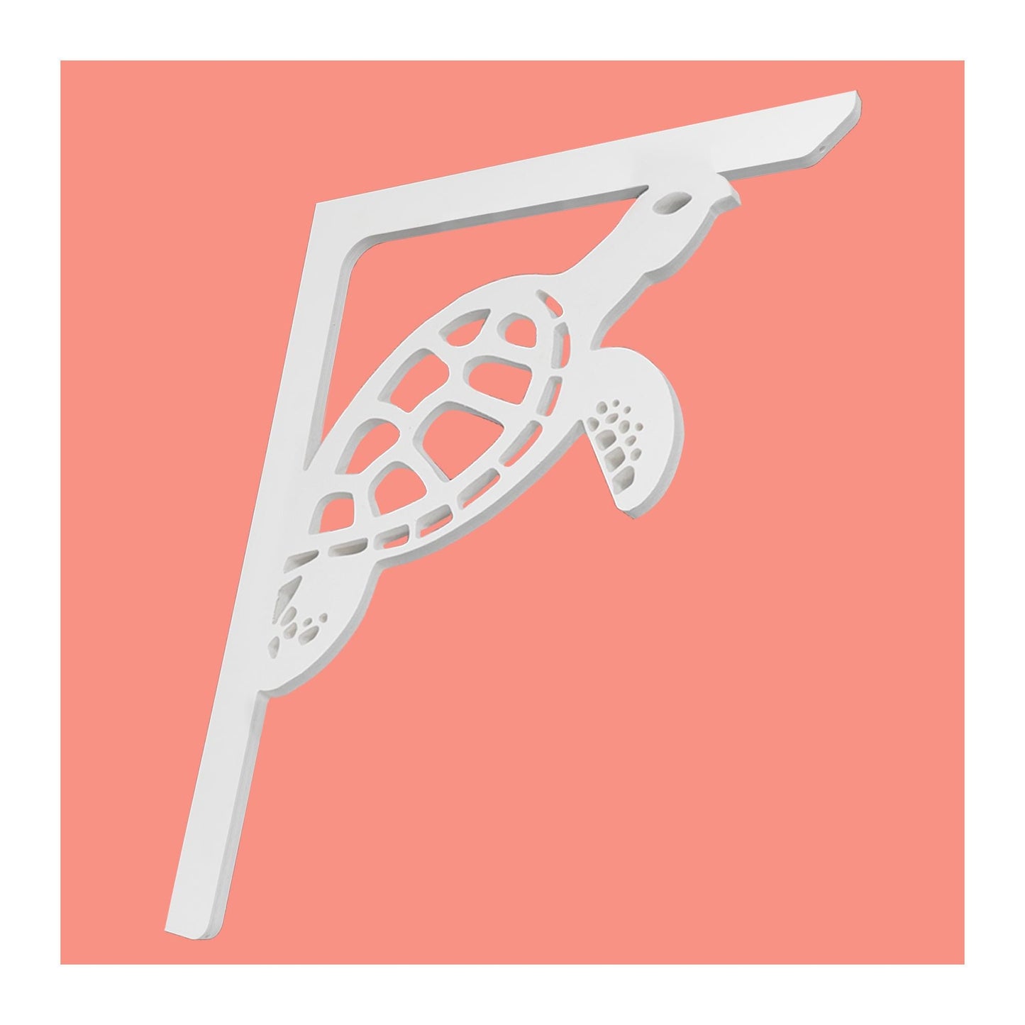 Turtle Mailbox Bracket: Weatherproof PVC Beach House Decor