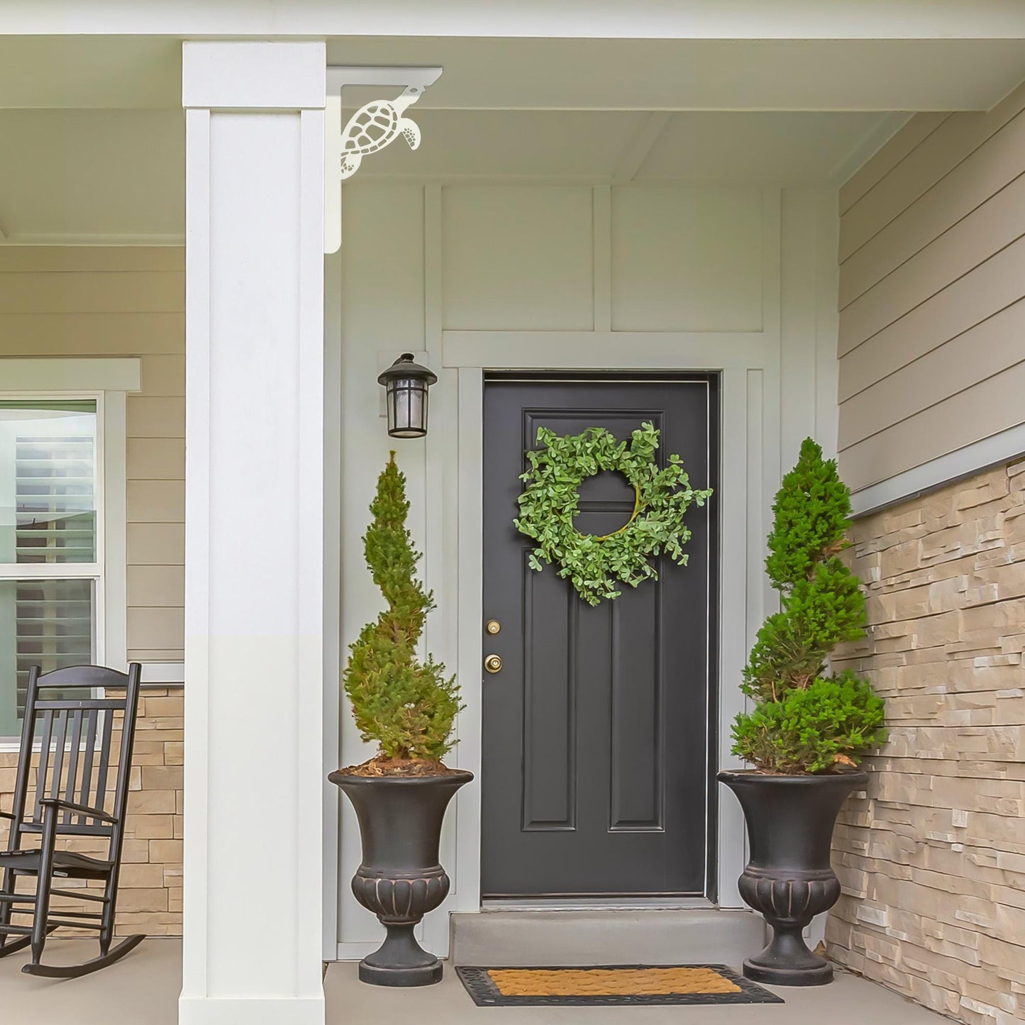 Turtle Mailbox Bracket: Weatherproof PVC Beach House Decor