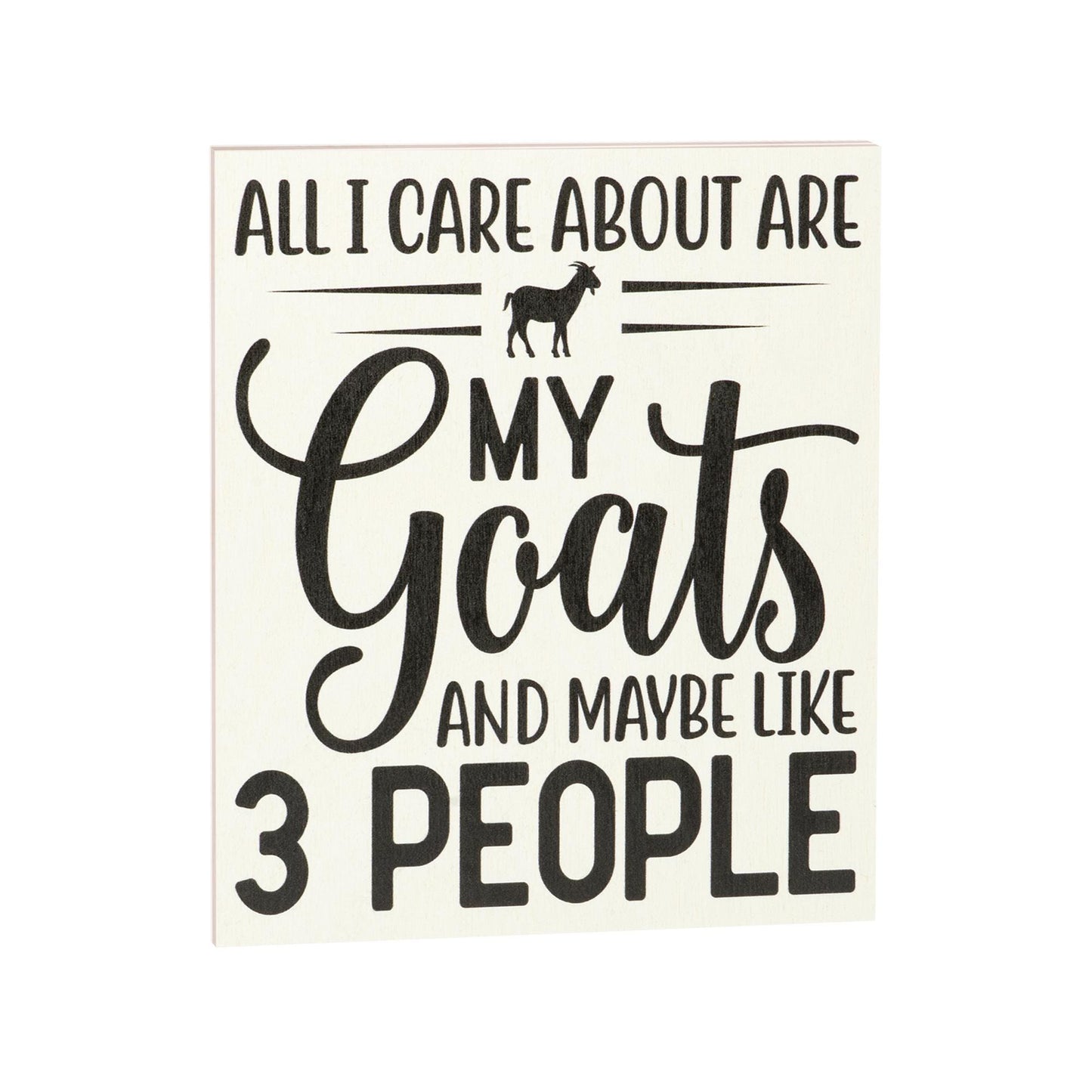 Funny Goat Sign: Farmhouse Decor, Goat Lover Gift