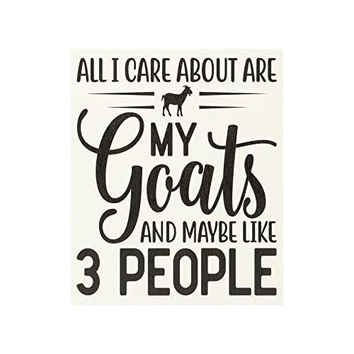 Funny Goat Sign: Farmhouse Decor, Goat Lover Gift