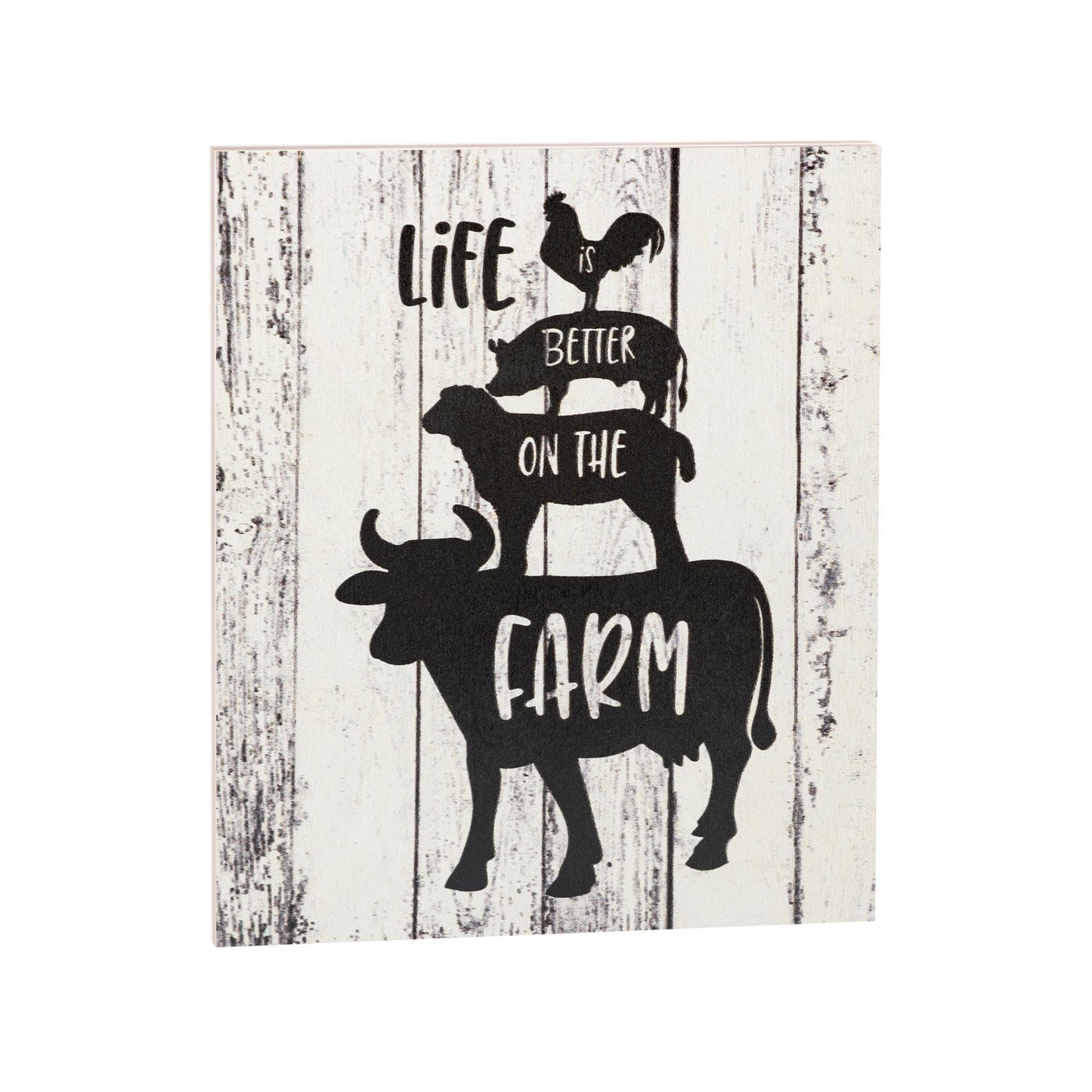 Rustic Farm Sign: Life Is Better, Country Home Decor