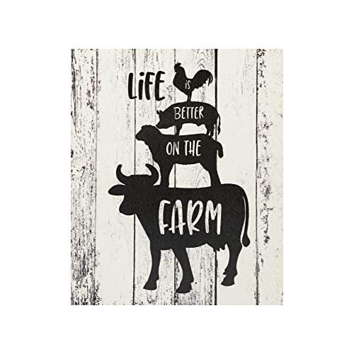 Rustic Farm Sign: Life Is Better, Country Home Decor