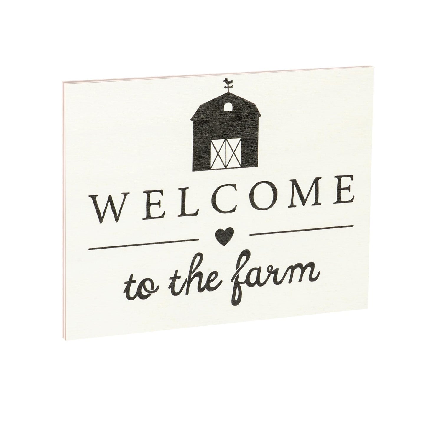 Welcome to the Farm Wooden Sign: Rustic Farmhouse Decor