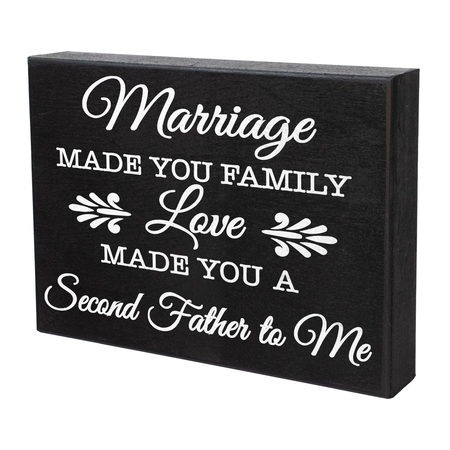 Second Father Wood Sign: Sentimental Father-in-Law Gift