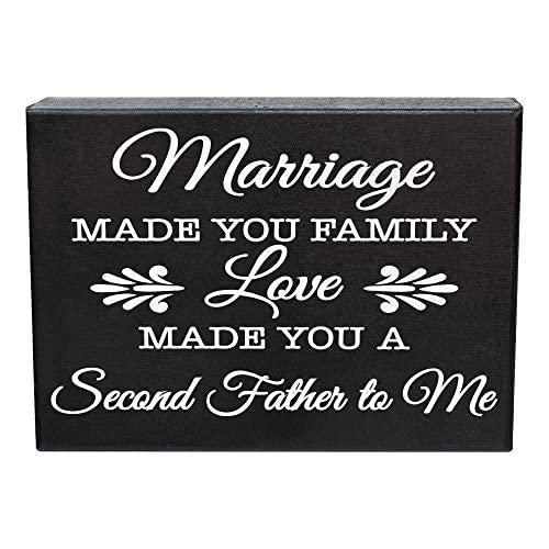 Second Father Wood Sign: Sentimental Father-in-Law Gift