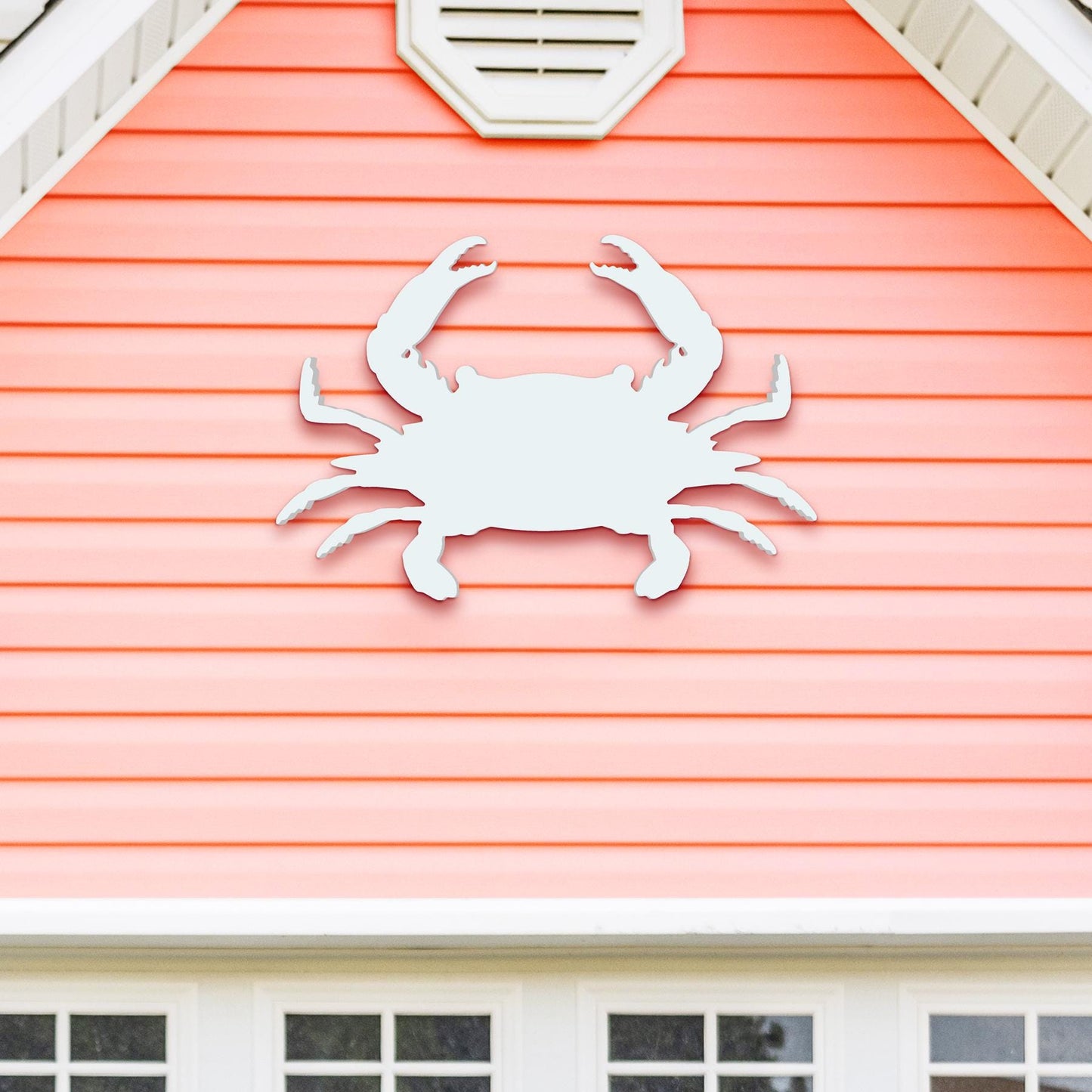 PVC Crab Wall Art: Coastal Nautical Decor for Patio or Beach House