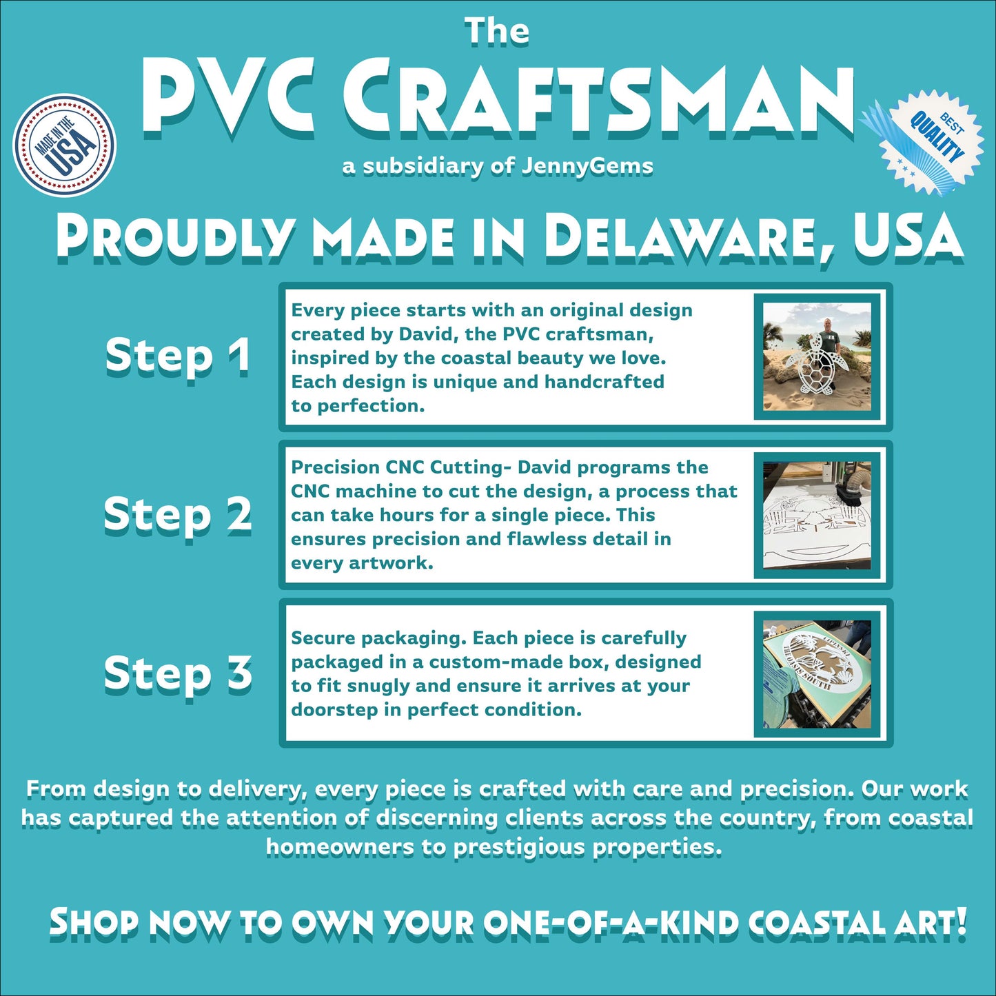 Shark Surfboard Wall Art: Weather Resistant Ocean Decor (3 Foot)