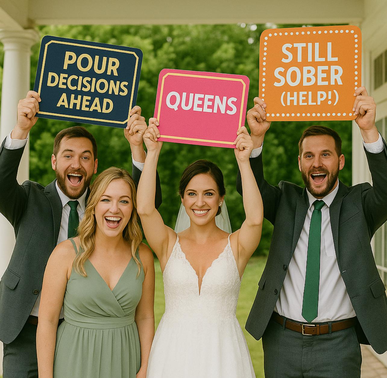 Personalized Wedding Entrance Sign: Custom Coroplast Party Decor