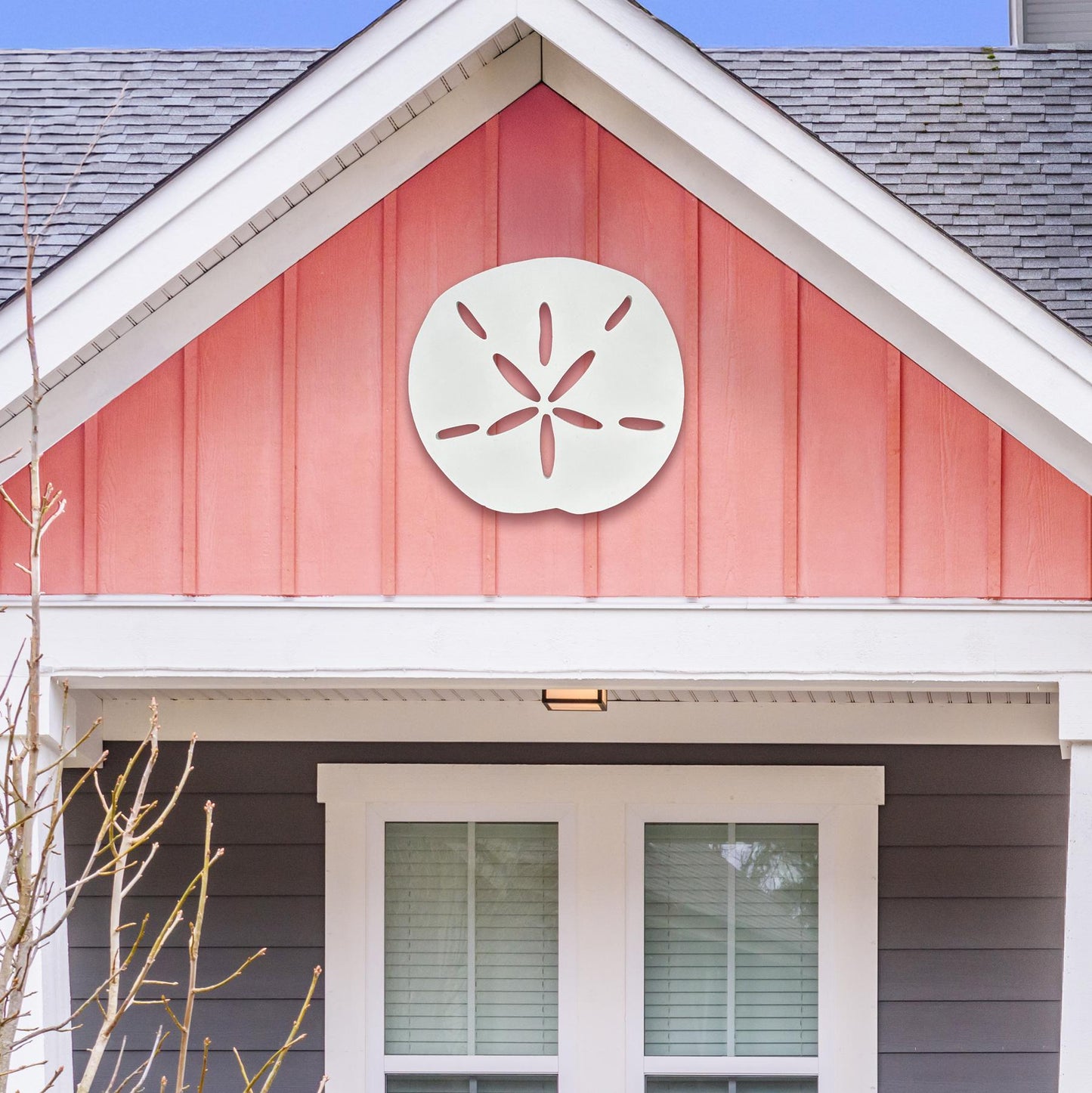 Coastal Sand dollar Wall Decor: Weatherproof PVC Ocean Art - 2-4 FT