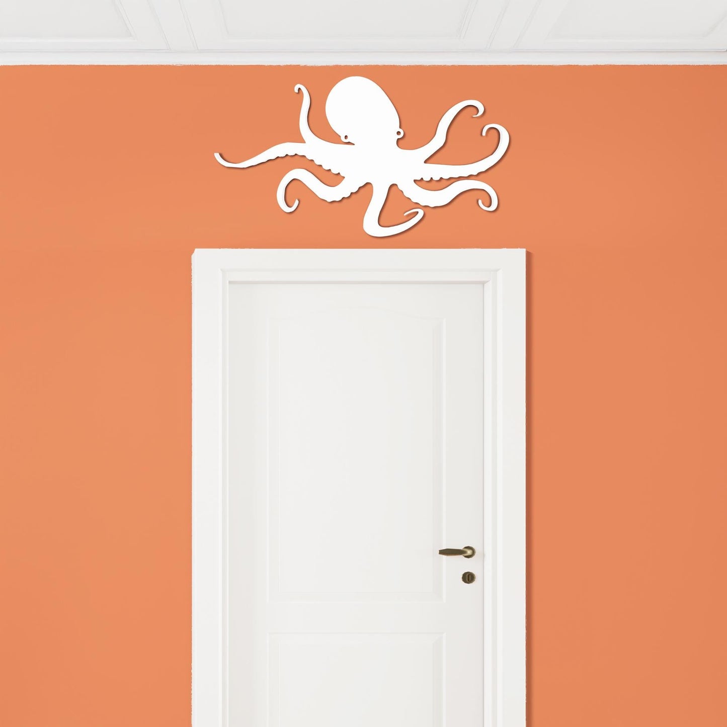 Outdoor Octopus Wall Art: Durable PVC Coastal Decor