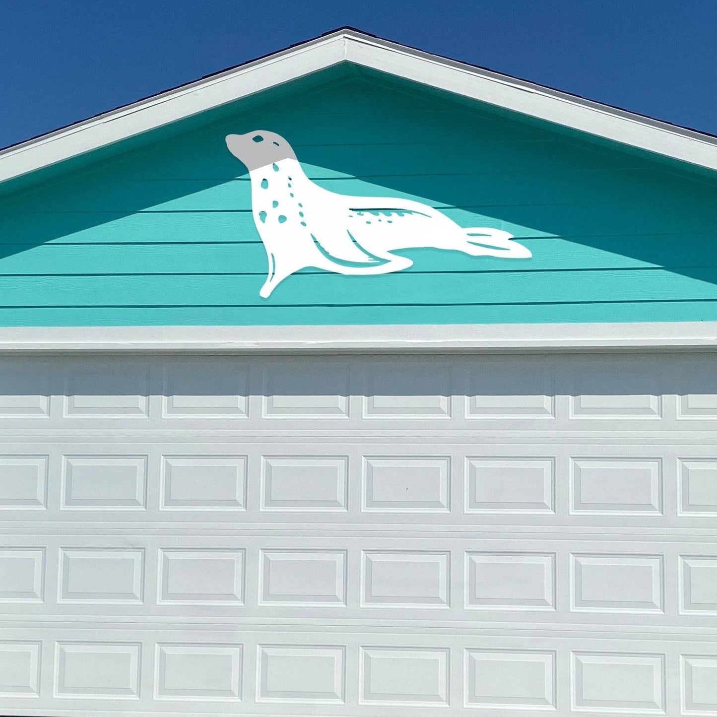Handmade Seal Sign: Durable PVC Ocean Art, Coastal Decor