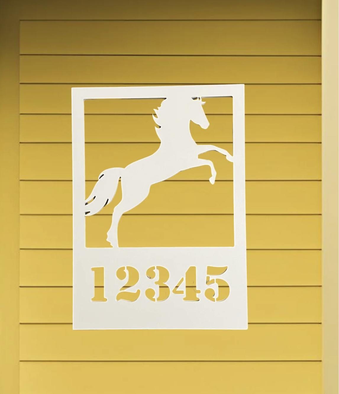 Custom Horse Address Sign: Weatherproof Farmhouse Decor
