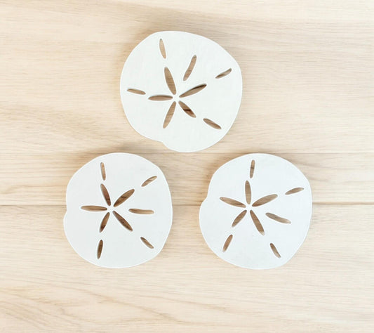 PVC Sand Dollar Set: Weatherproof Coastal Wall Art