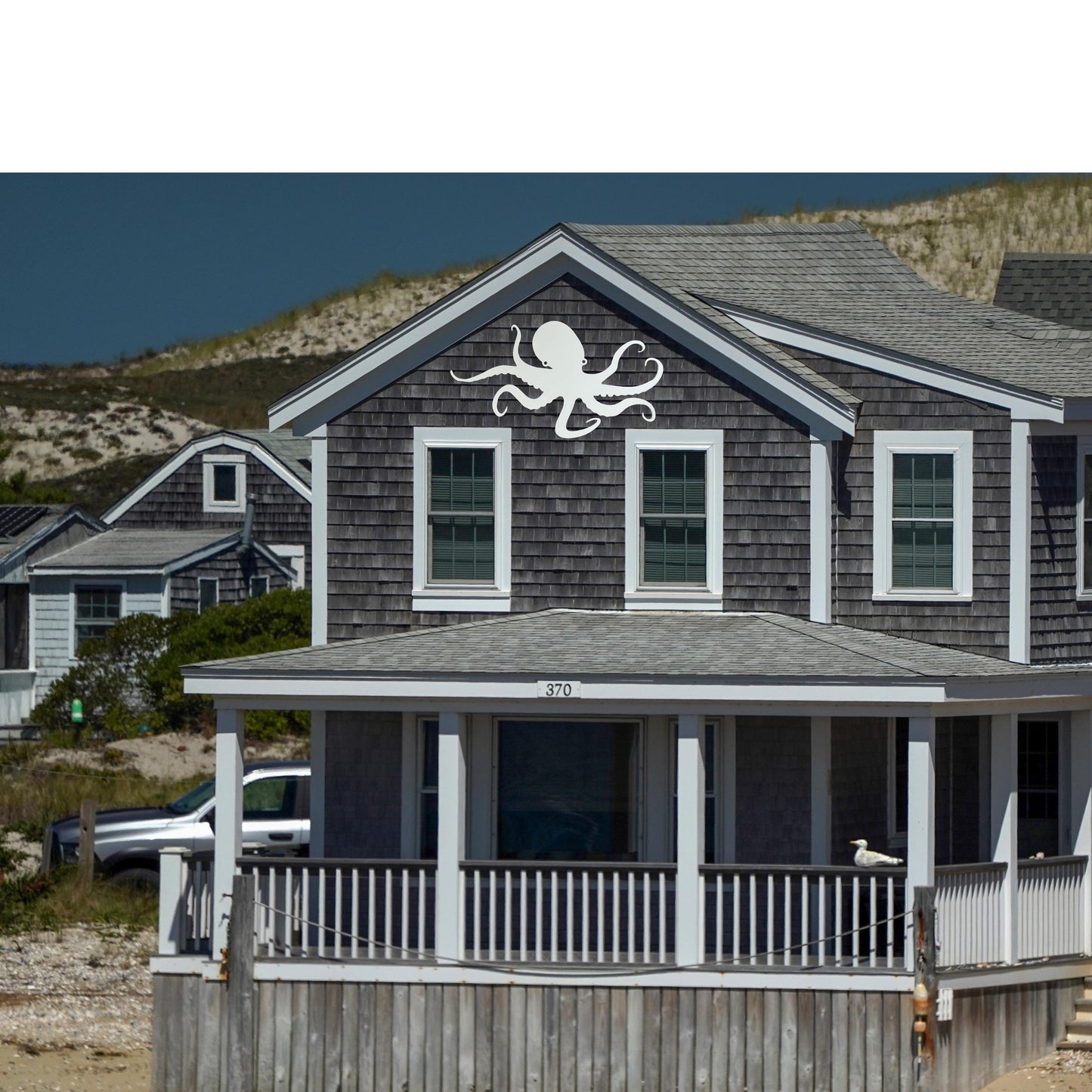 Outdoor Octopus Wall Art: Durable PVC Coastal Decor