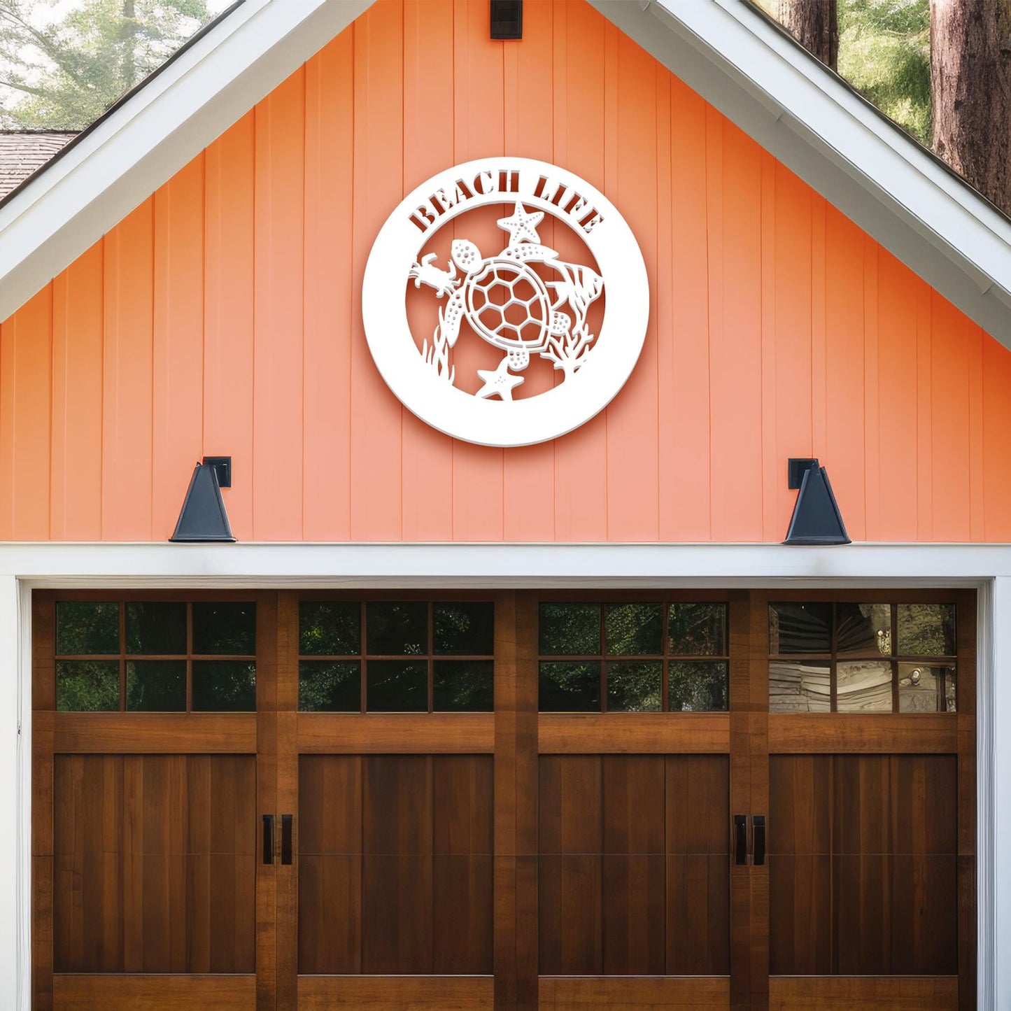 Personalized Turtle Sign: Coastal Beach House Decor (2 ft)
