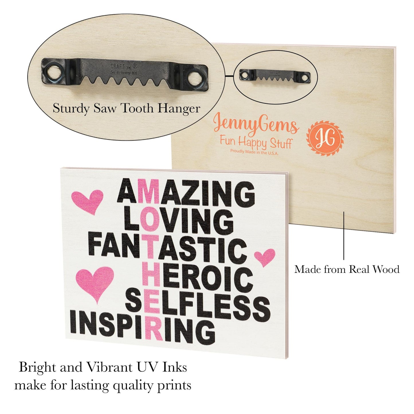 Mothers Day Gift, Mom Gift, Mother Amazing Loving Fantastic Heroic Selfless Inspiring Sign, Gifts for Mom, Mom Birthday, Mom Sign