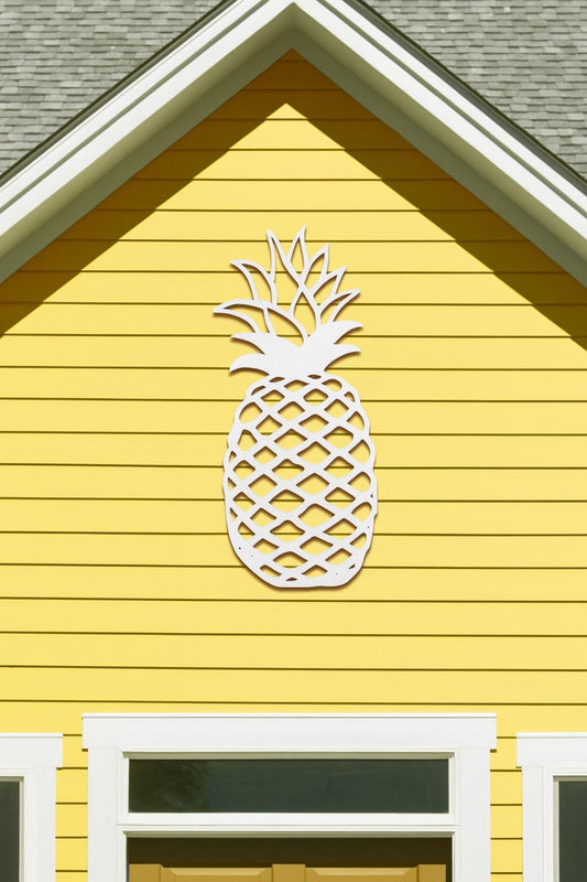 PVC Pineapple Wall Art: Coastal Cottagecore Tropical Decor