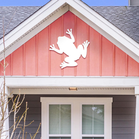 Coastal Frog Sign: Weatherproof PVC Beach House Decor
