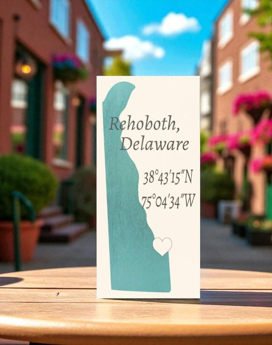 Rehoboth Beach Sign: Delaware Nautical Wood Wall Decor