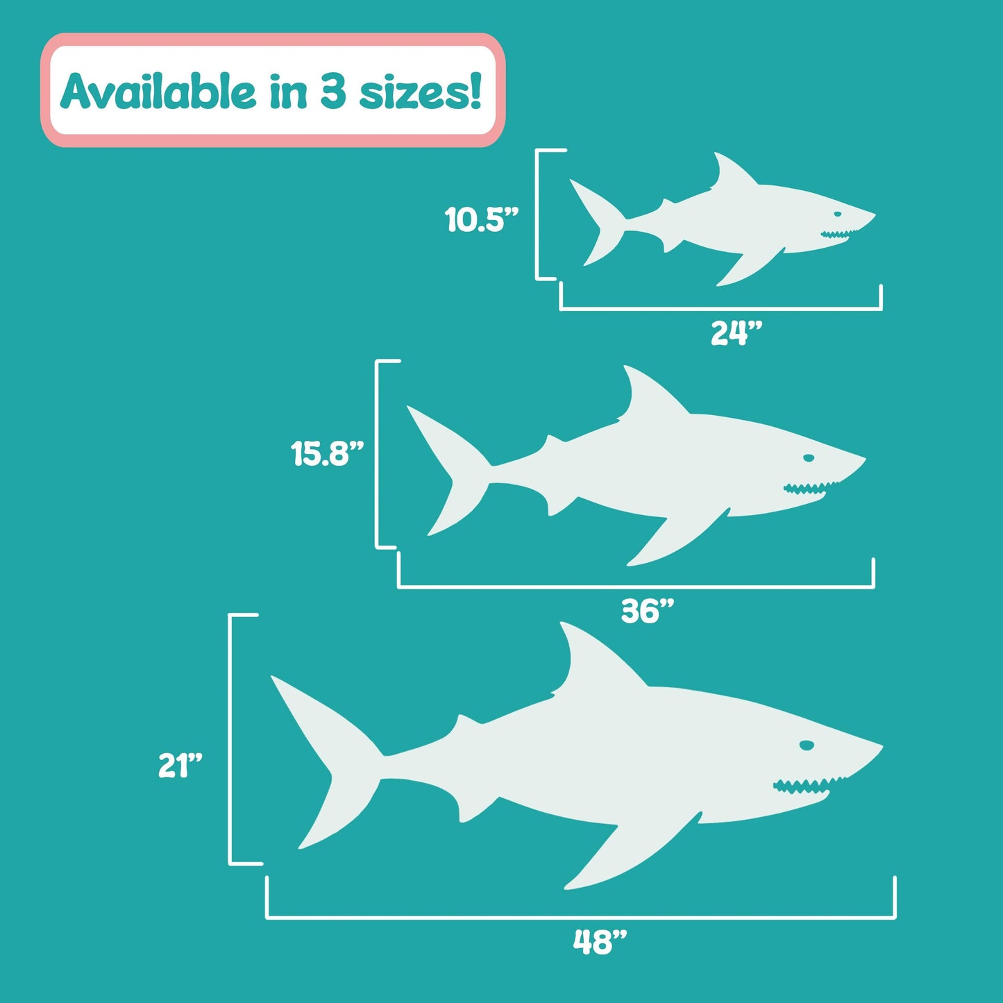 Shark Outdoor Sign Wall Decor: Nautical Beach House Art, PVC
