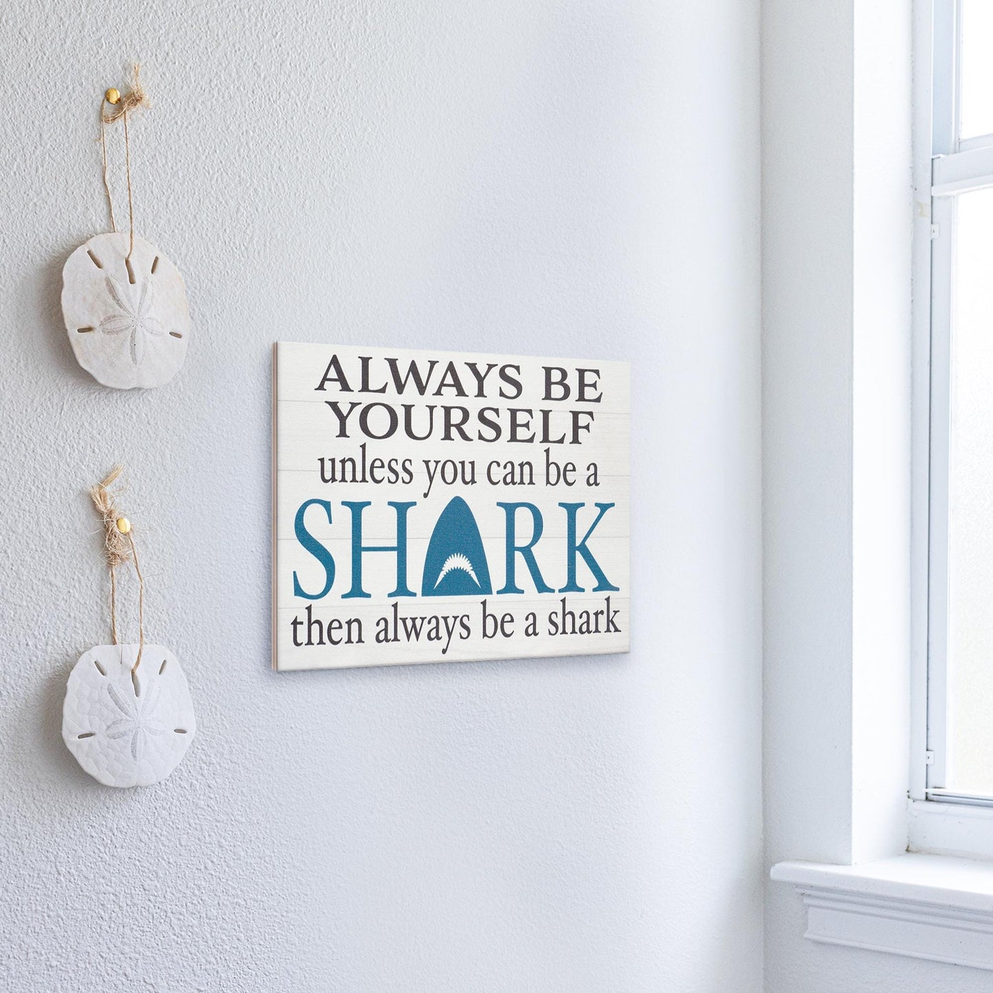 Funny Shark Sign: Beach House Decor, Shark Lover Gift