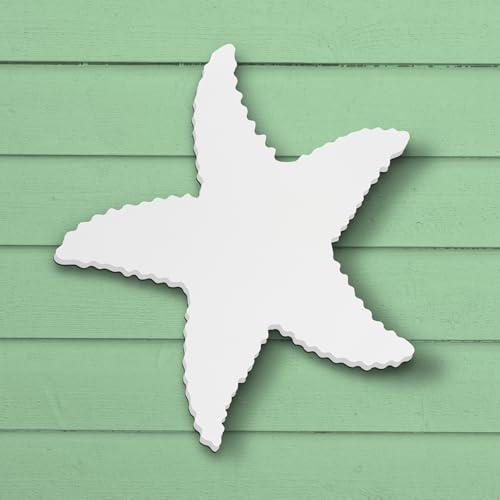 Weatherproof PVC Starfish Wall Decor: Coastal Beach House Sign