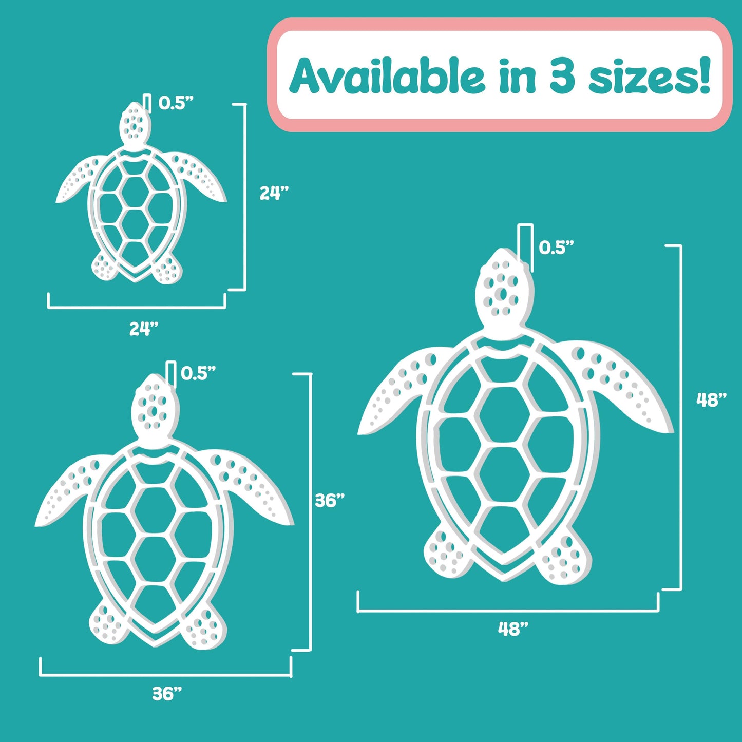 Sea Turtle Outdoor Wall Art,PVC