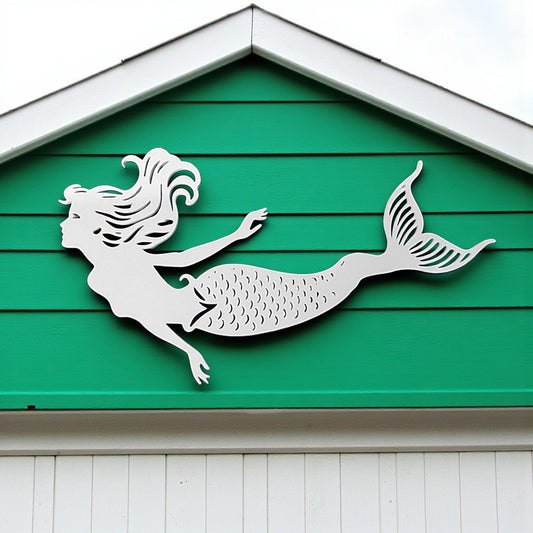 Outdoor Mermaid Decor Sign - Horizontal