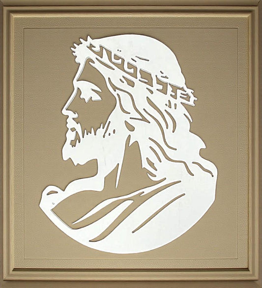 Outdoor Jesus Sign PVC, CNC Routed Religious Decor, Inspirational Faith Sign