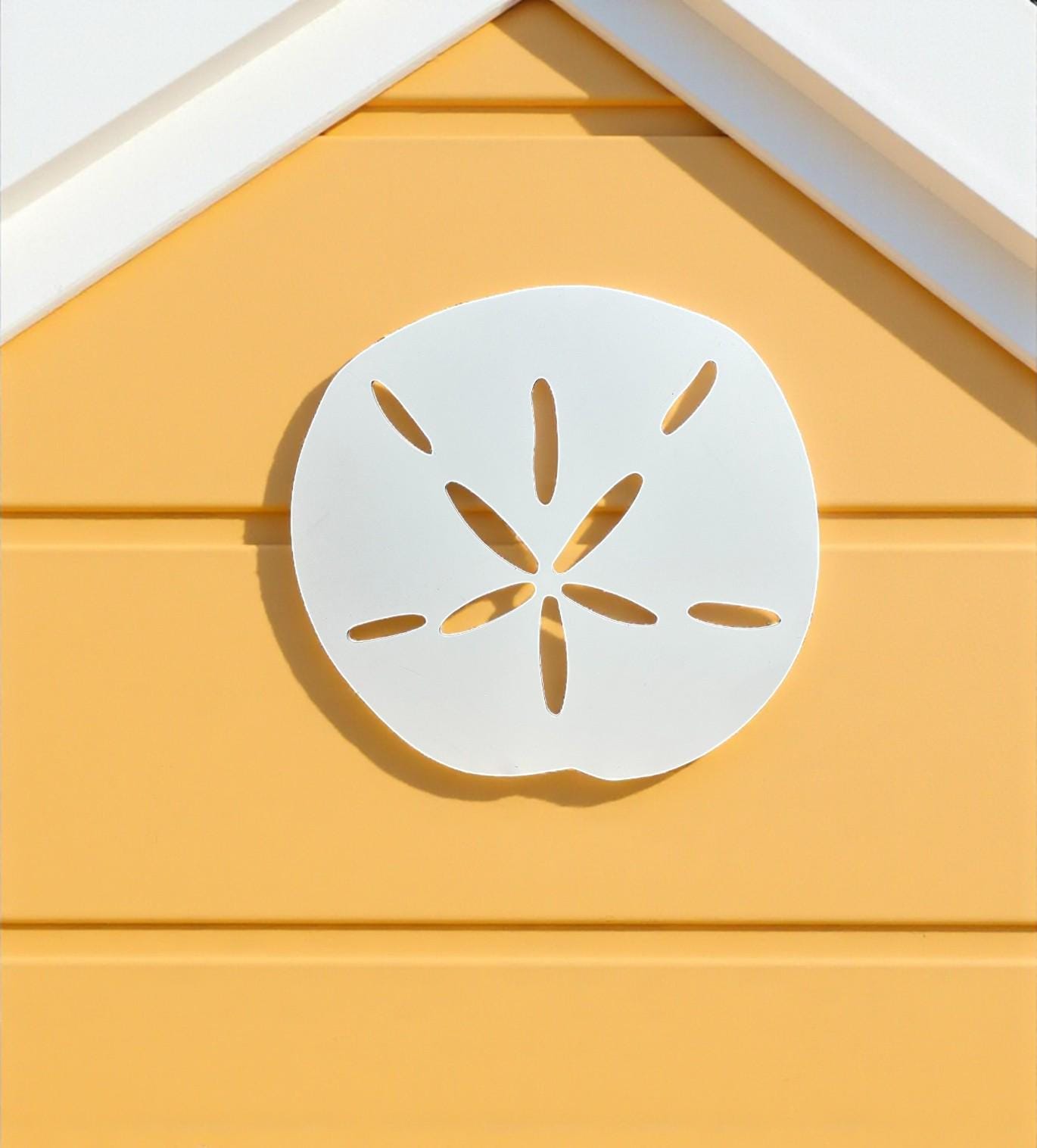 Coastal Sand dollar Wall Decor: Weatherproof PVC Ocean Art - 2-4 FT