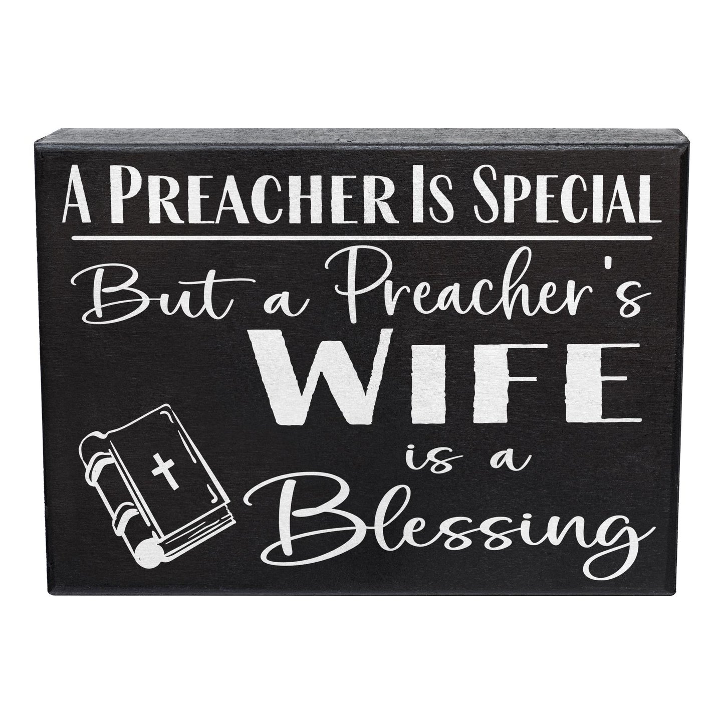 Preacher's Wife Gift: Handmade Wooden Blessing Sign
