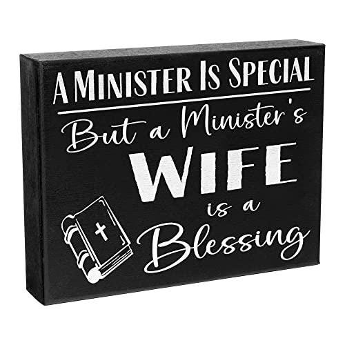 Minister's Wife Gift: 'A Blessing' Wooden Sign