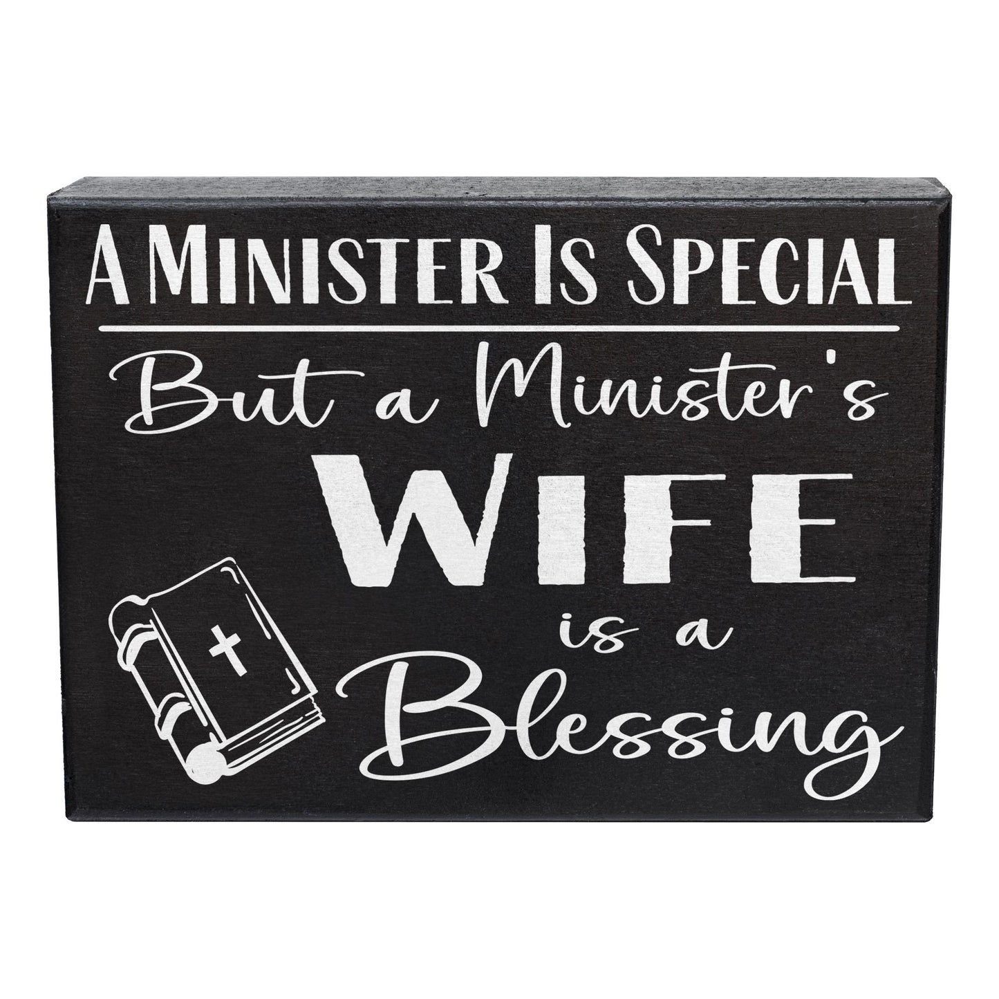 Minister's Wife Gift: 'A Blessing' Wooden Sign