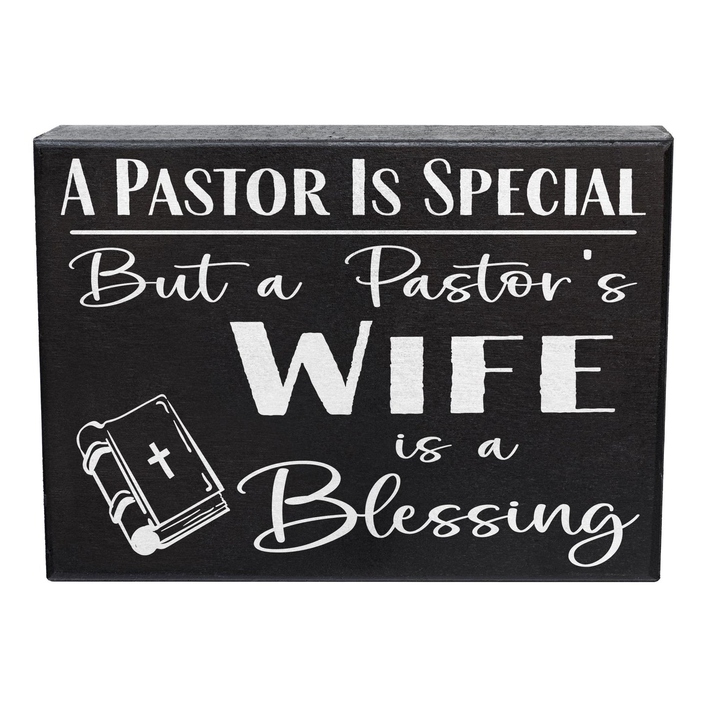 Pastor's Wife Gift: Handmade Wooden Sign, Religious Home Decor