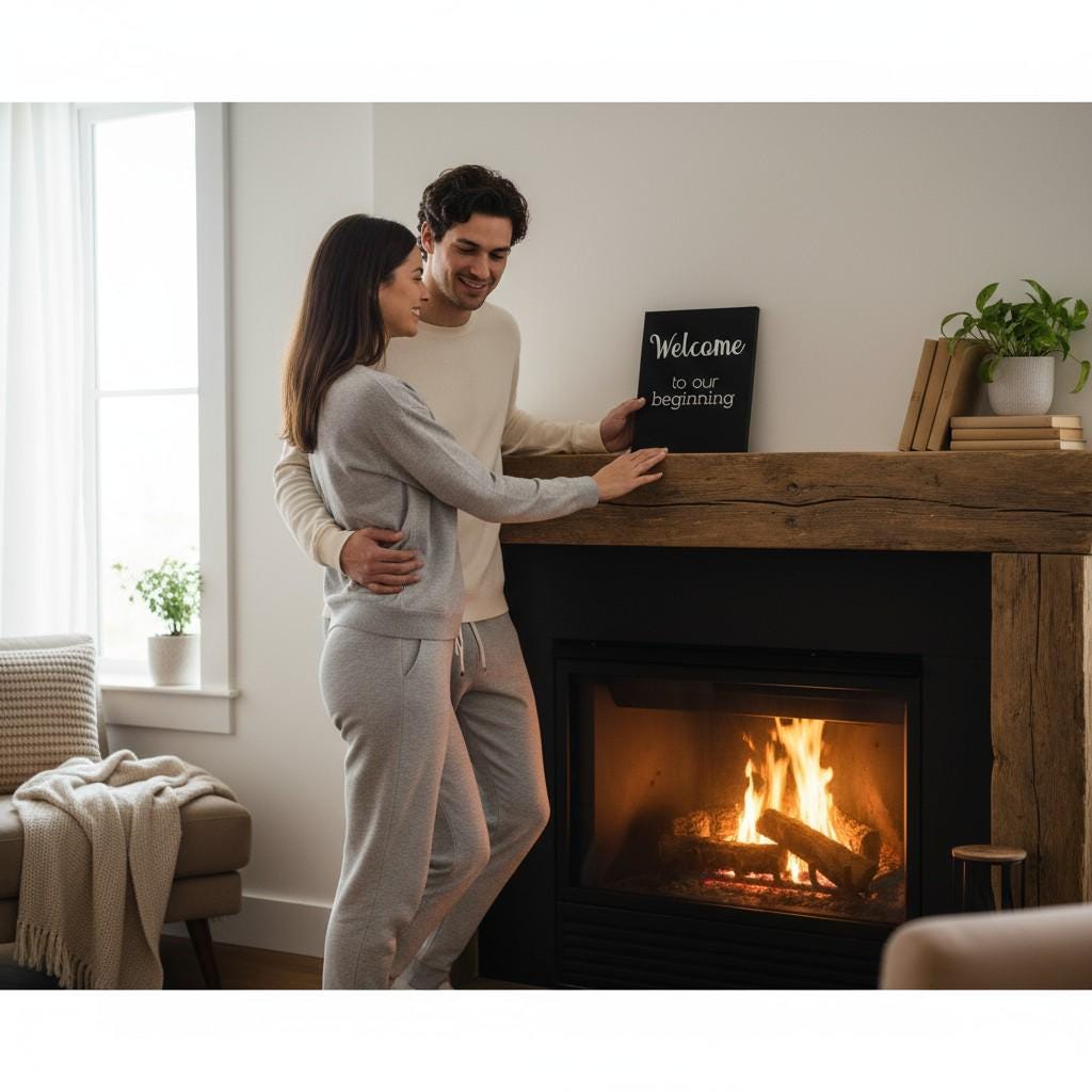 Welcome to the Beginning Sign: Minimalist Wood Wedding & Housewarming Decor