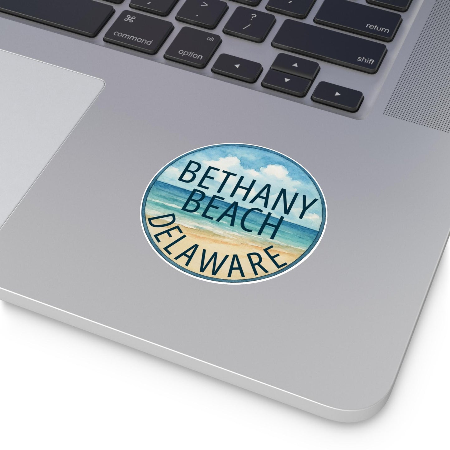 Bethany Beach Delaware Sticker, Decal - Indoor - Outdoor, Round