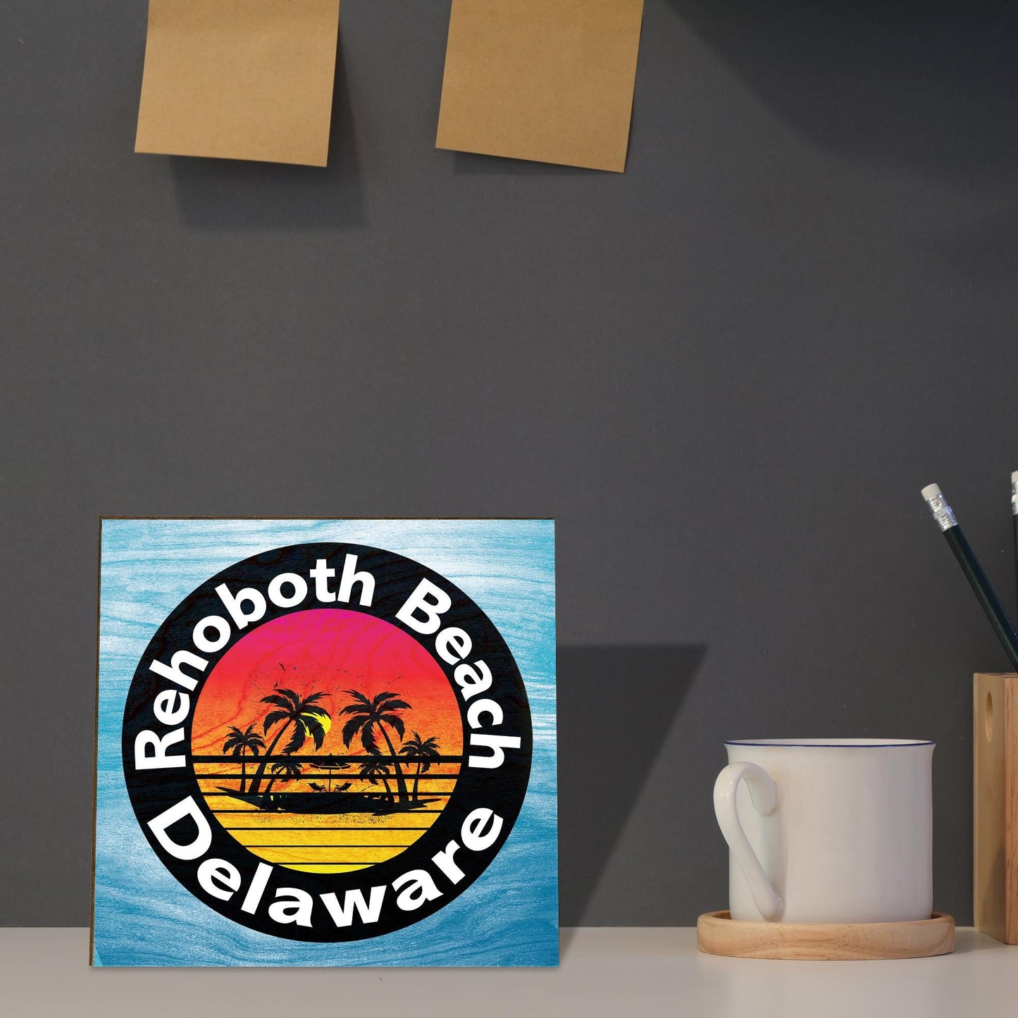 Rehoboth Beach Delaware Sign: Coastal Beach House Decor