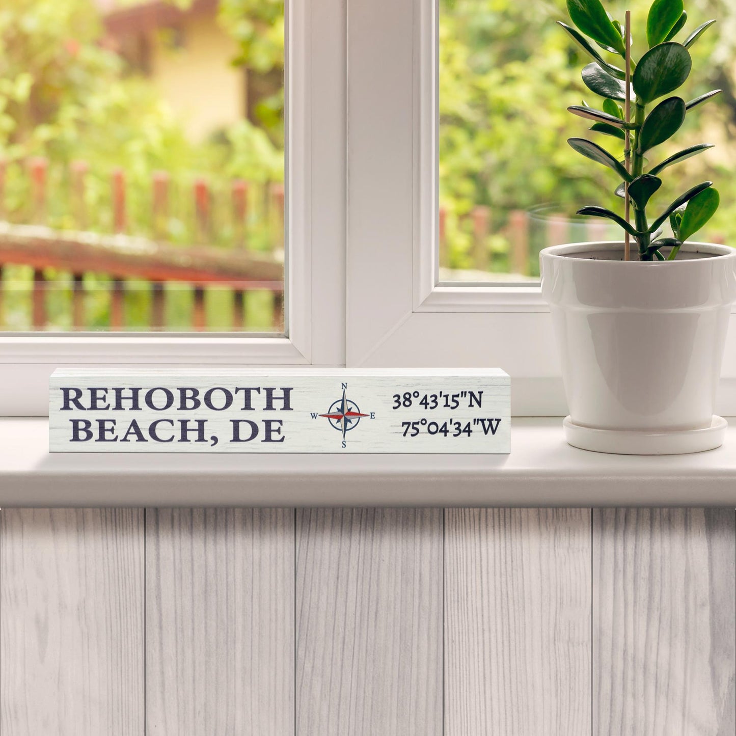 Rehoboth Beach Delaware Sign: Coastal Farmhouse Decor