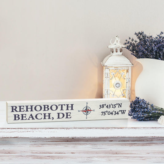 Rehoboth Beach Delaware Sign: Coastal Farmhouse Decor