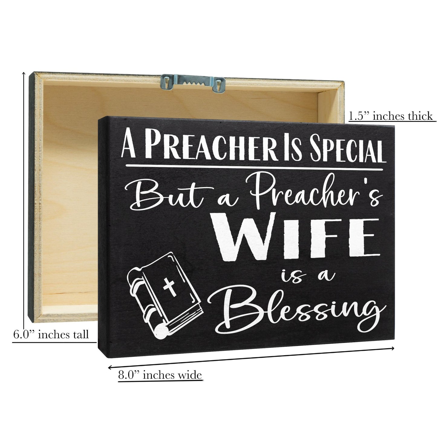 Preacher's Wife Gift: Handmade Wooden Blessing Sign